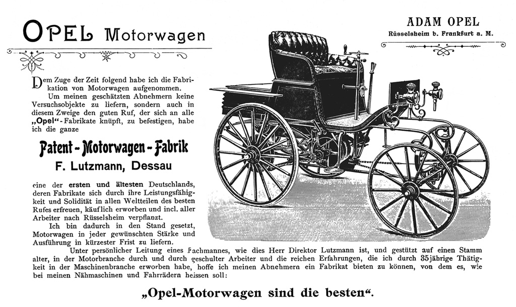 21. januára 1899: pred 125 rokmi sa začali vyrábať automobily Opel 